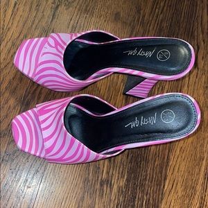 Hot pink Zebra high heels